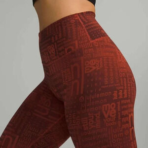 Lululemon Wunder Train Contour Fit  High-Rise Tight 28" Lululemon Ombre Red | 2